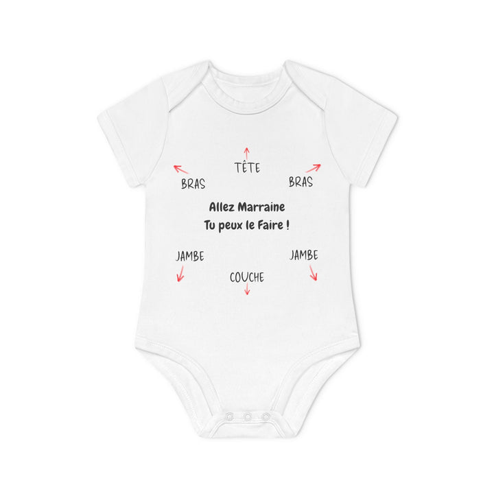 Body bébé humour – “Allez Marraine tu peux le faire !” – idée cadeau naissance originale - MoodElle