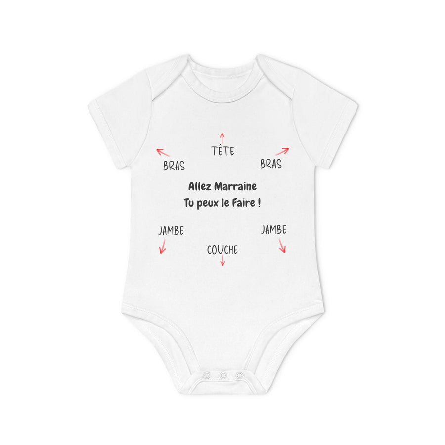 Body bébé humour – “Allez Marraine tu peux le faire !” – idée cadeau naissance originale - MoodElle