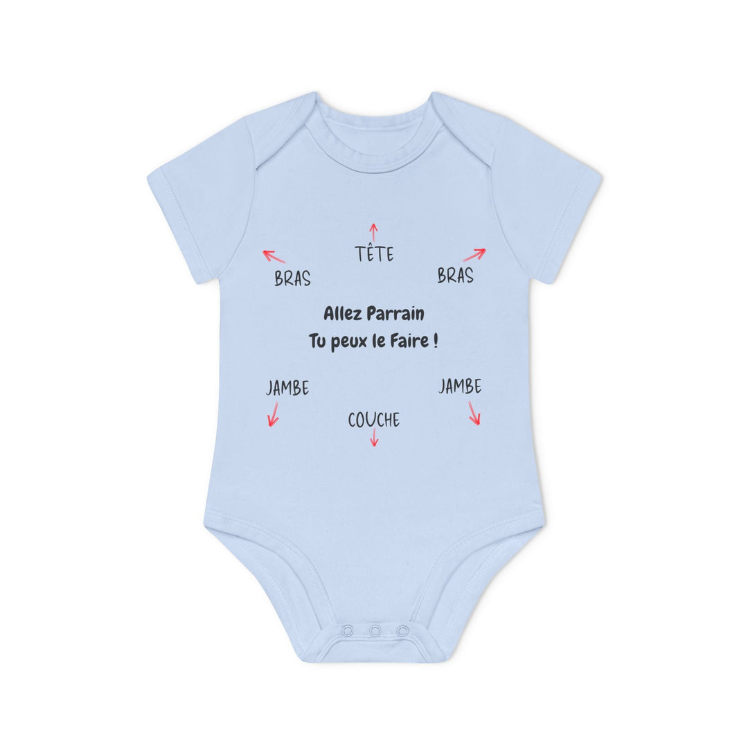 Body bébé humour – “Allez Parrain tu peux le faire !” – idée cadeau naissance originale - MoodElle