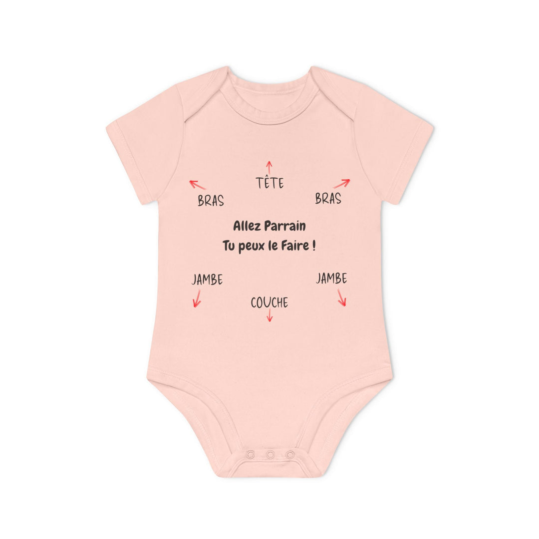Body bébé humour – “Allez Parrain tu peux le faire !” – idée cadeau naissance originale - MoodElle