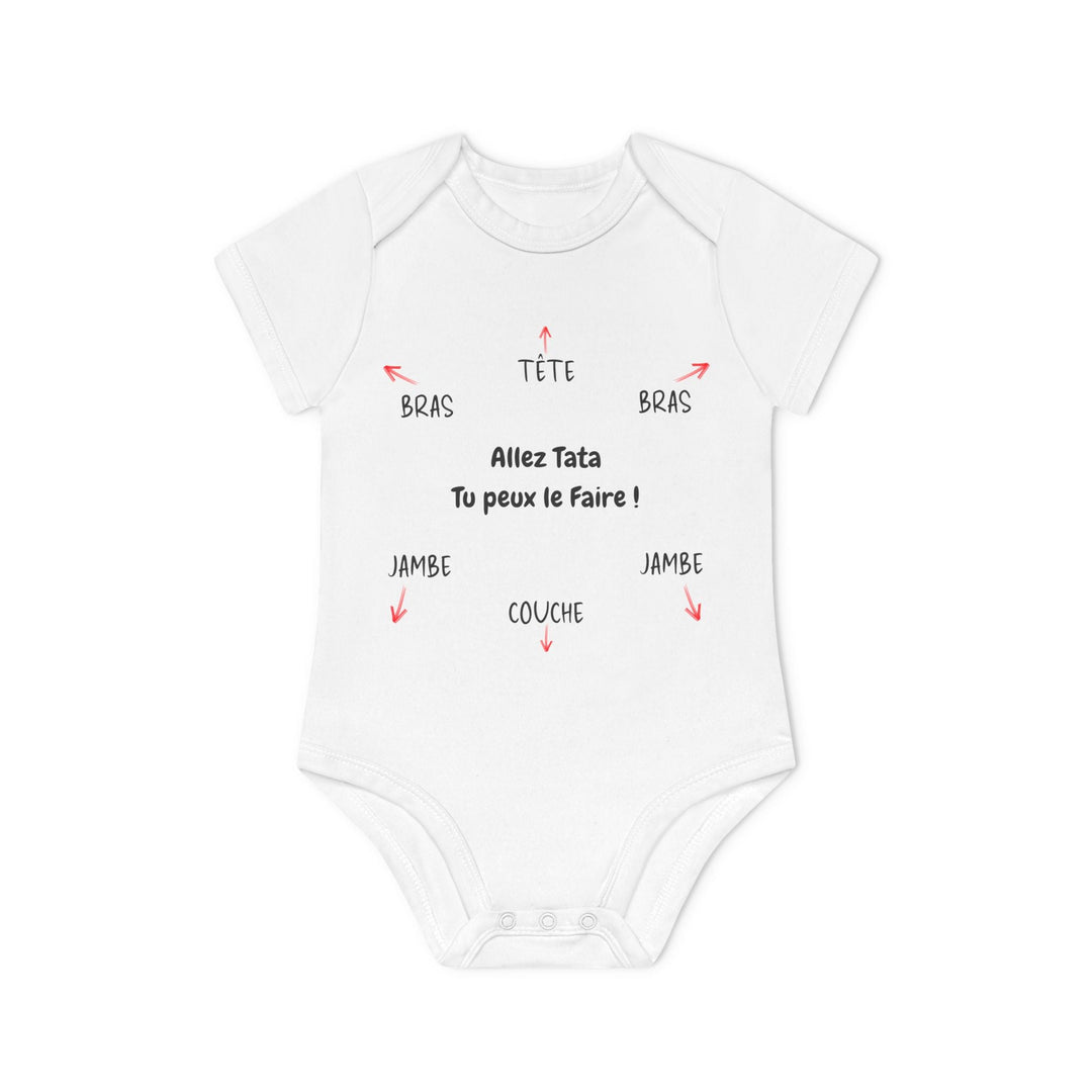 Body bébé humour – “Allez Tata tu peux le faire !” – idée cadeau naissance originale - MoodElle