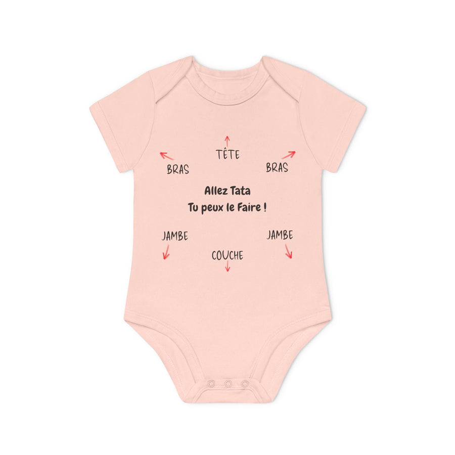 Body bébé humour – “Allez Tata tu peux le faire !” – idée cadeau naissance originale - MoodElle