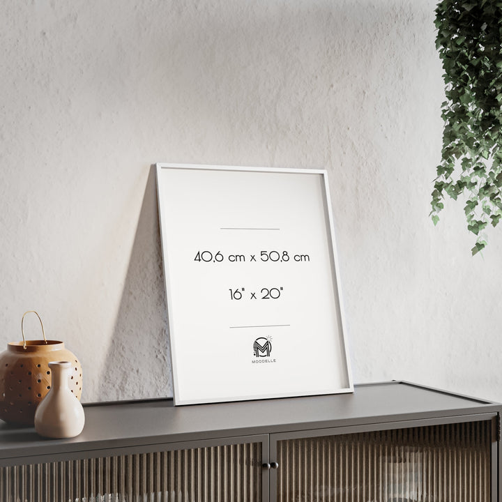Cadre 16'x20' - blanc – 40.6 x 50.8 cm - cadre mural ou à poser - MoodElle