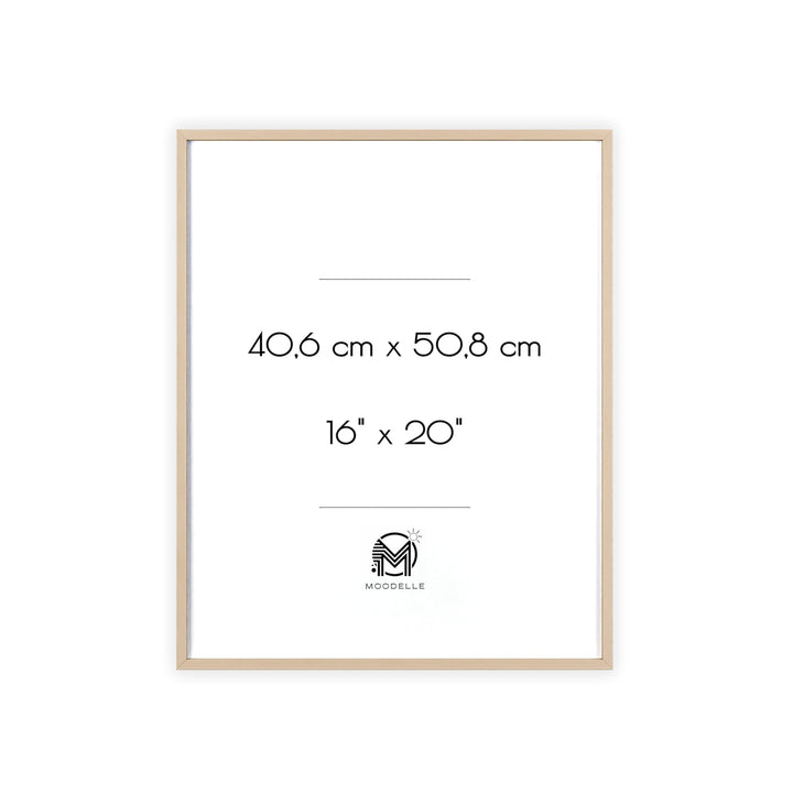 Cadre 16'x20' - bois – 40.6 x 50.8 cm - cadre mural ou à poser - MoodElle