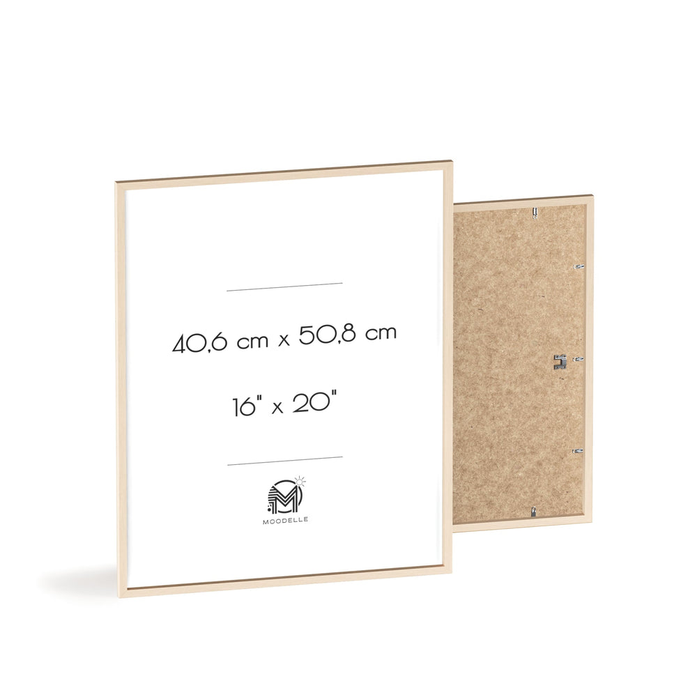 Cadre 16'x20' - bois – 40.6 x 50.8 cm - cadre mural ou à poser - MoodElle