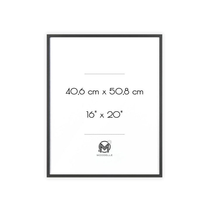 Cadre 16'x20' - noir – 40.6 x 50.8 cm - cadre mural ou à poser - MoodElle