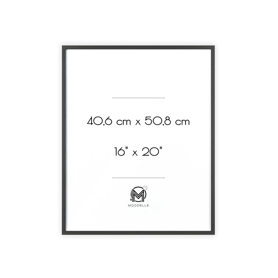 Cadre 16'x20' - noir – 40.6 x 50.8 cm - cadre mural ou à poser - MoodElle