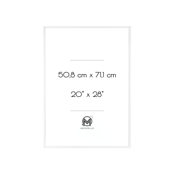 Cadre 20'x28' - blanc – 50.8 x 71.1 cm - cadre mural ou à poser - MoodElle