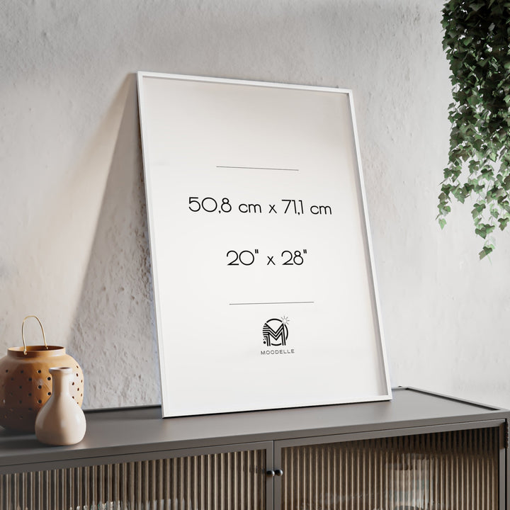 Cadre 20'x28' - blanc – 50.8 x 71.1 cm - cadre mural ou à poser - MoodElle
