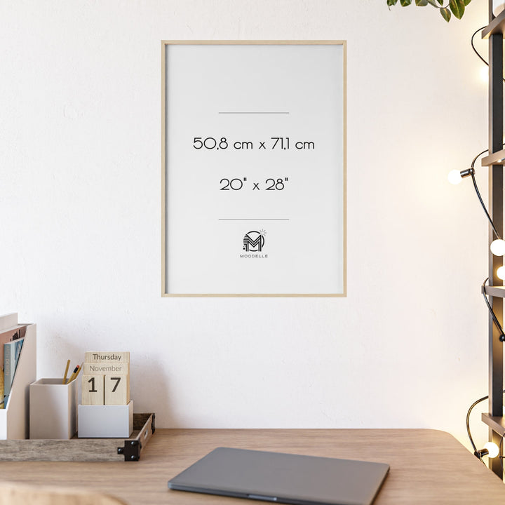 Cadre 20'x28' - bois – 50.8 x 71.1 cm - cadre mural ou à poser - MoodElle