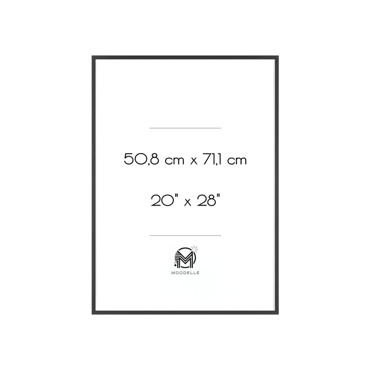 Cadre 20'x28' - noir – 50.8 x 71.1 cm - cadre mural ou à poser - MoodElle