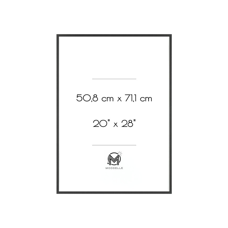 Cadre 20'x28' - noir – 50.8 x 71.1 cm - cadre mural ou à poser - MoodElle