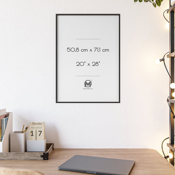 Cadre 20'x28' - noir – 50.8 x 71.1 cm - cadre mural ou à poser - MoodElle