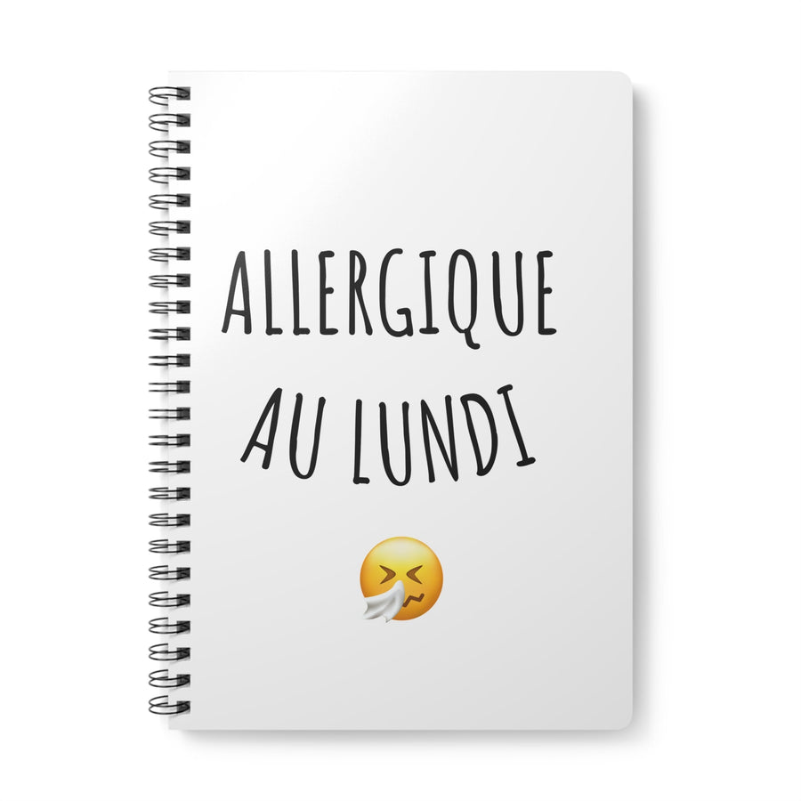 Carnet "Allergique au lundi" – Cahier à Spirales pour Esprits Fatigués et Créatifs - MoodElle