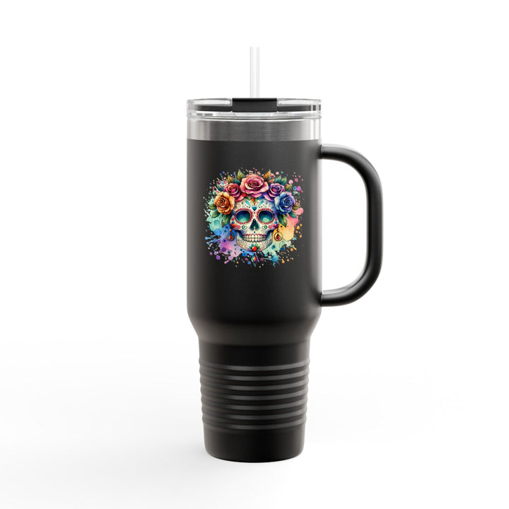 Gourde "Dia de Los Muertos" - Crâne Fleuri Coloré - MoodElle