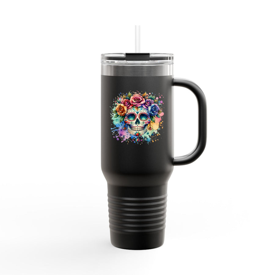 Gourde "Dia de Los Muertos" - Crâne Fleuri Coloré - MoodElle