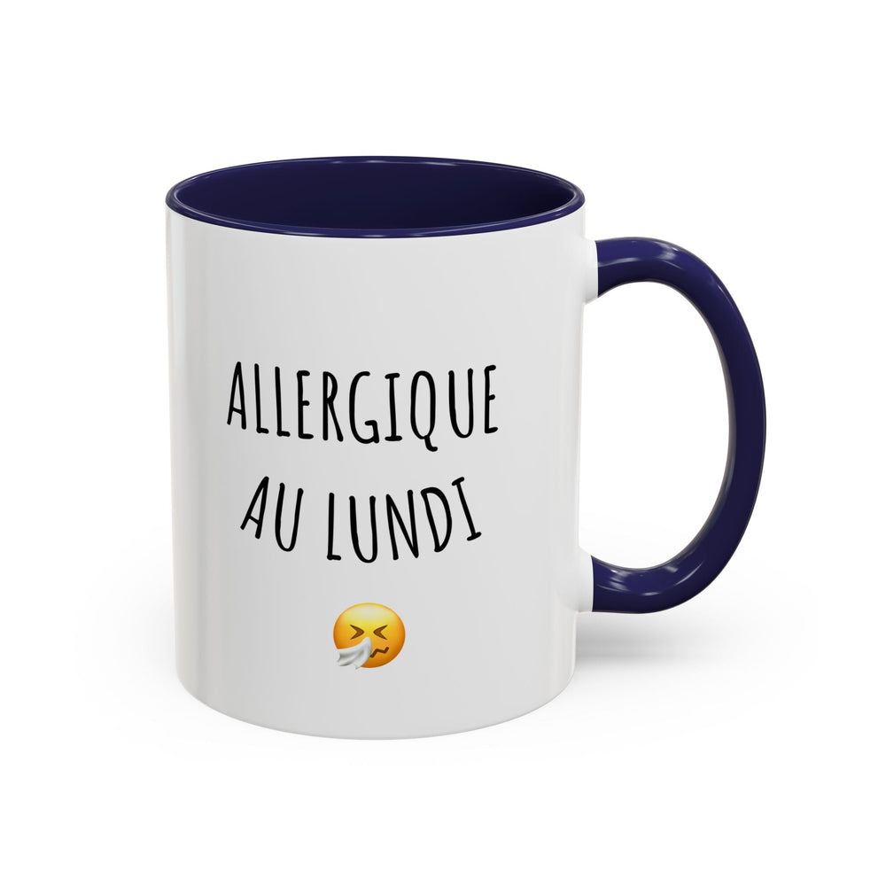 Mug "Allergique au Lundi" – Tasse humour pour les matins difficiles – Cadeau original anti - lundi - MoodElle