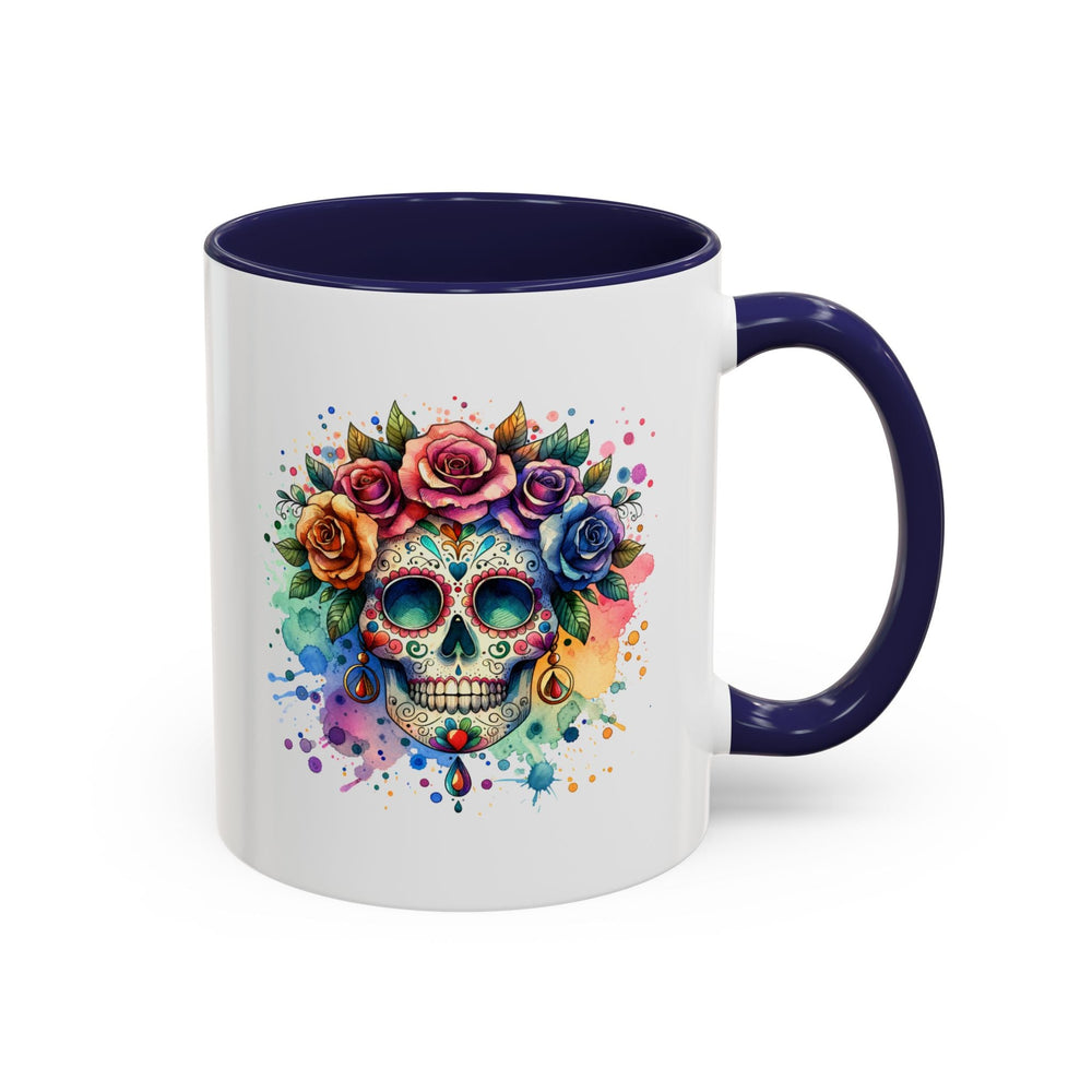 Mug Crâne Fleuri Coloré – Tasse Dia de los Muertos Originale - MoodElle