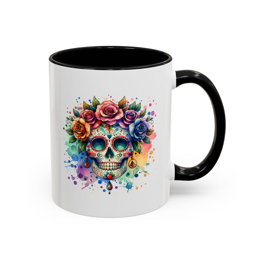 Mug Crâne Fleuri Coloré – Tasse Dia de los Muertos Originale - MoodElle