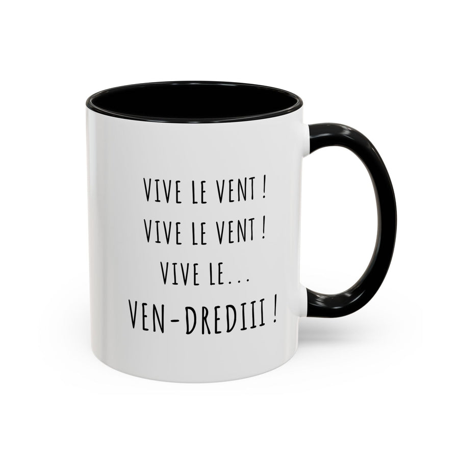 Mug humoristique “Vive le Vendredi” – Cadeau drôle pour les amateurs de café, thé et chocolat chaud - MoodElle