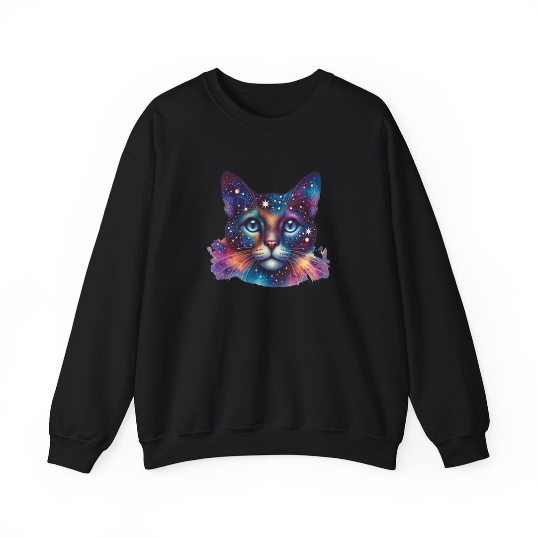 Pull chat galaxie – Sweatshirt unisexe “Space Cat” en molleton doux, impression durable - MoodElle