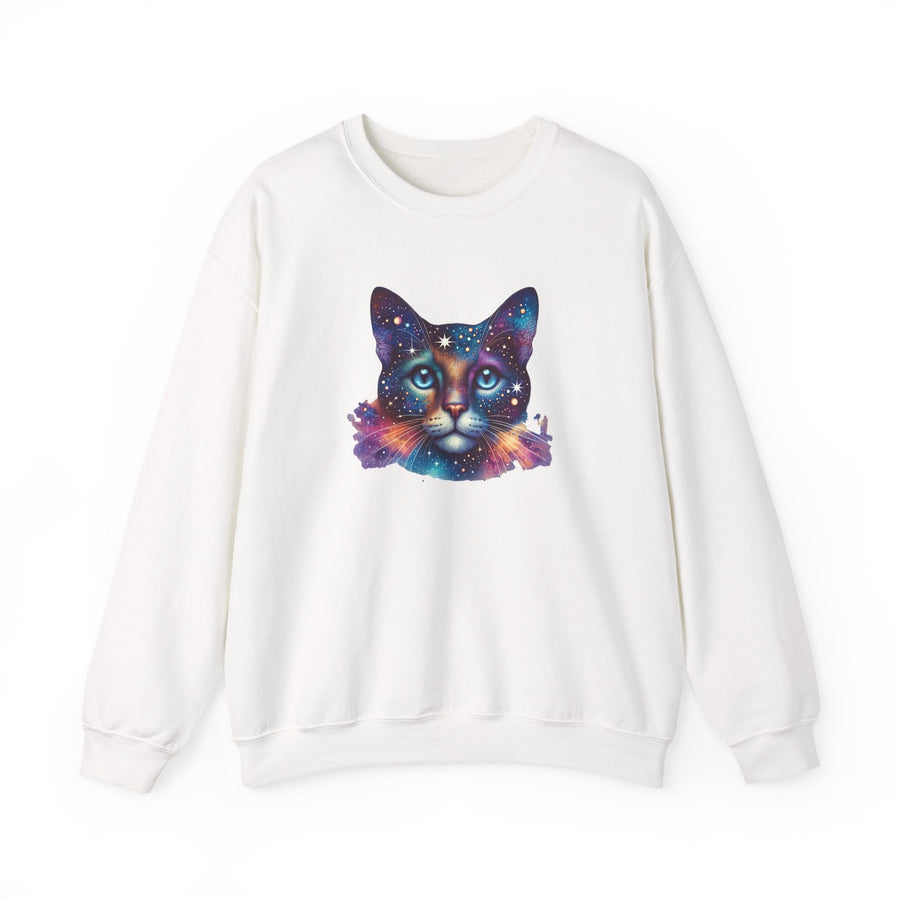 Pull chat galaxie – Sweatshirt unisexe “Space Cat” en molleton doux, impression durable - MoodElle