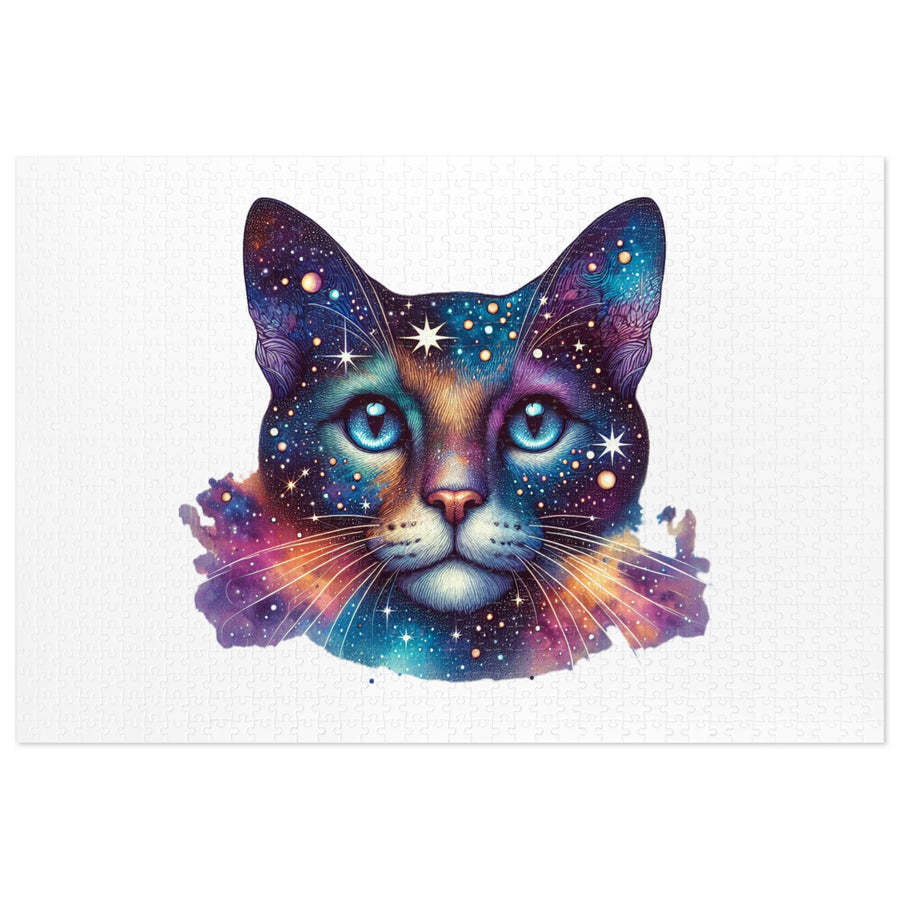 Puzzle chat galaxie – Casse - tête “Space Cat” 500/2000 pièces – Cadeau original pour amoureux des chats - MoodElle