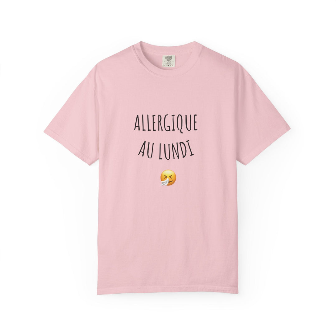 T-shirt “Allergique au Lundi 😤” – Tee - shirt humour original – Cadeau fun pour les anti - lundi - MoodElle