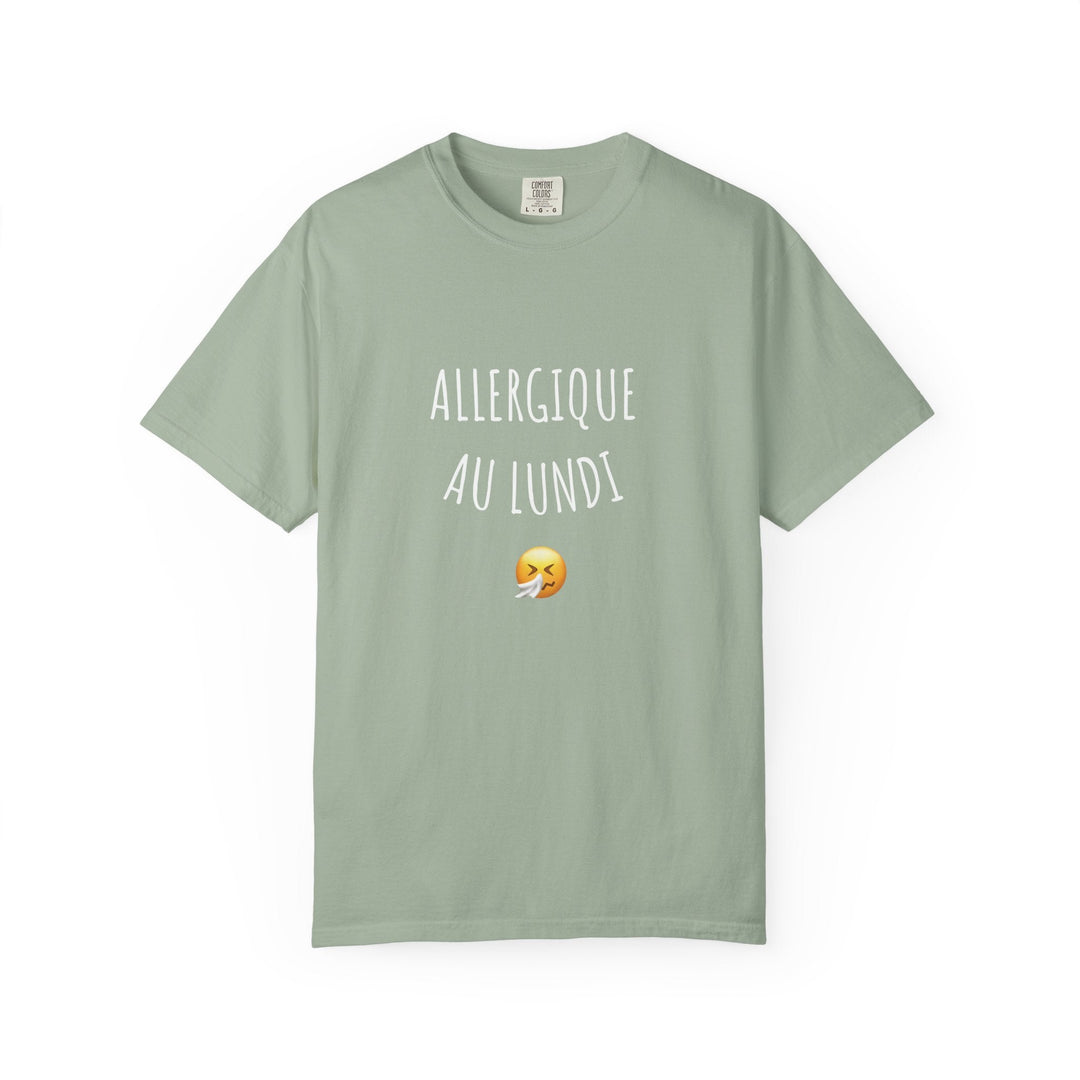 T-shirt “Allergique au Lundi 😤” – Tee - shirt humour original – Cadeau fun pour les anti - lundi - MoodElle