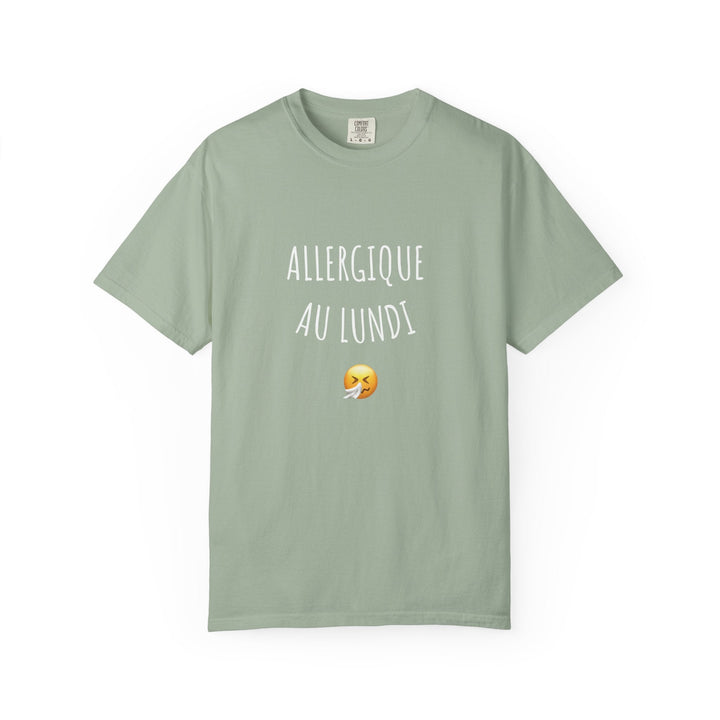 T-shirt “Allergique au Lundi 😤” – Tee - shirt humour original – Cadeau fun pour les anti - lundi - MoodElle