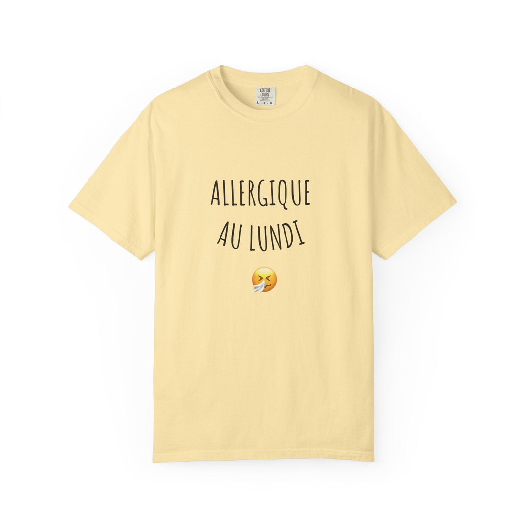 T-shirt “Allergique au Lundi 😤” – Tee - shirt humour original – Cadeau fun pour les anti - lundi - MoodElle