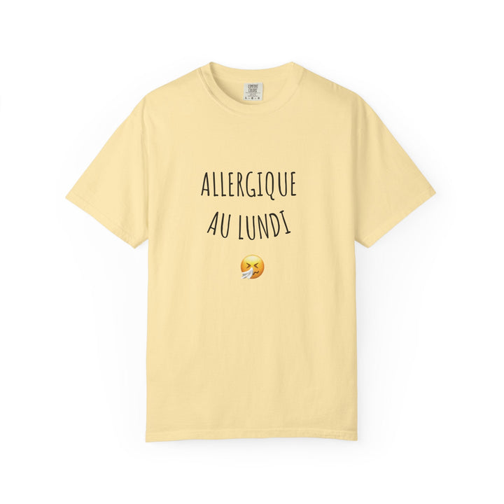 T-shirt “Allergique au Lundi 😤” – Tee - shirt humour original – Cadeau fun pour les anti - lundi - MoodElle