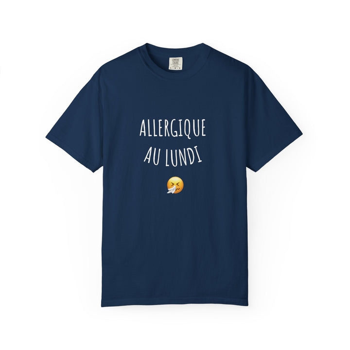 T-shirt “Allergique au Lundi 😤” – Tee - shirt humour original – Cadeau fun pour les anti - lundi - MoodElle
