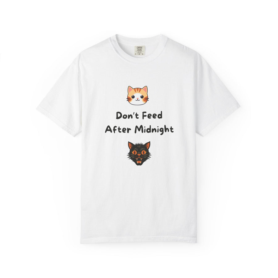 T-shirt "Don’t Feed After Midnight" – Chat kawai - MoodElle