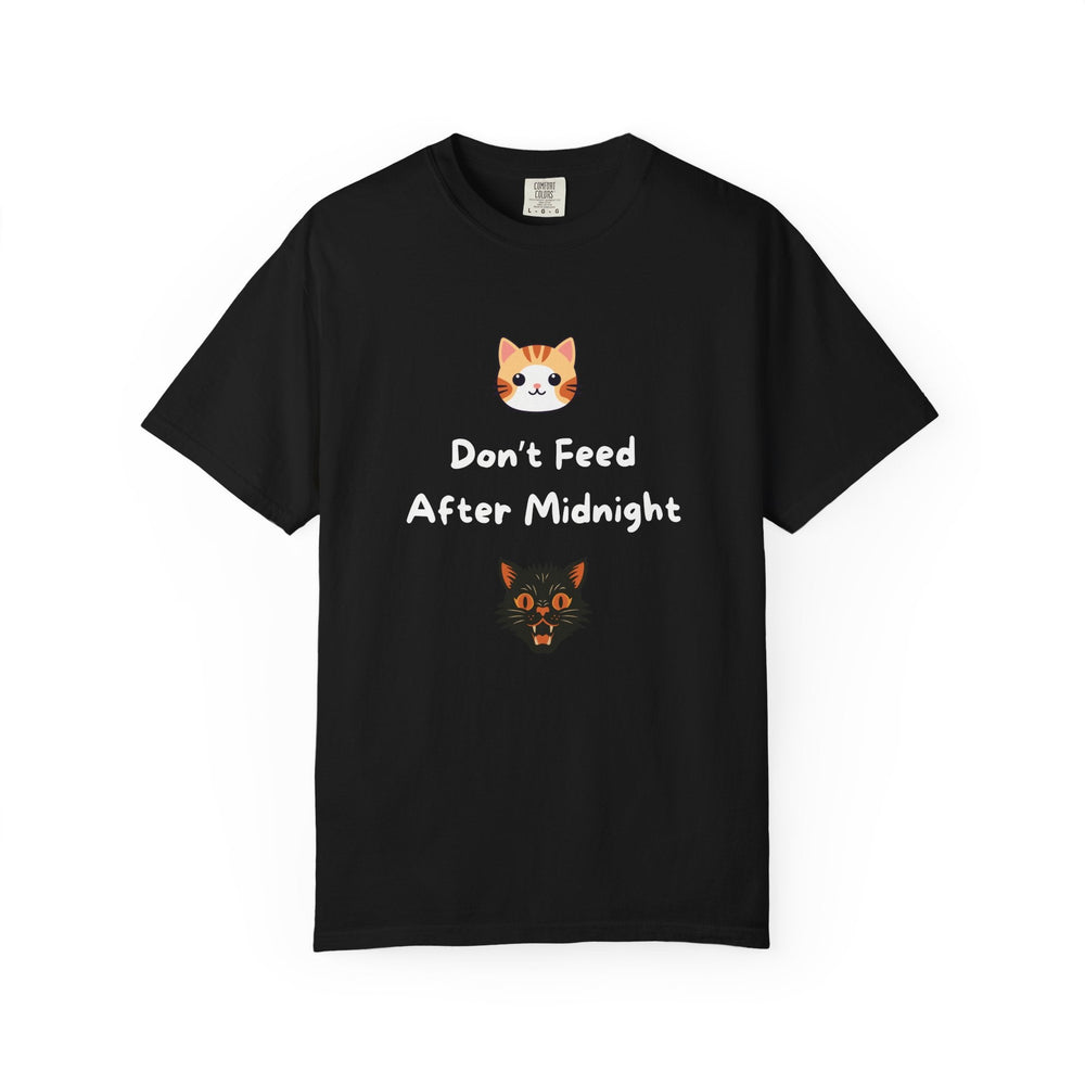 T-shirt "Don’t Feed After Midnight" – Chat kawai - MoodElle