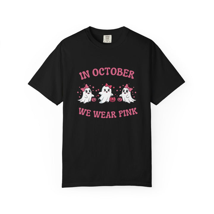 T-shirt " In october, we wear Pink" - Octobre rose - MoodElle