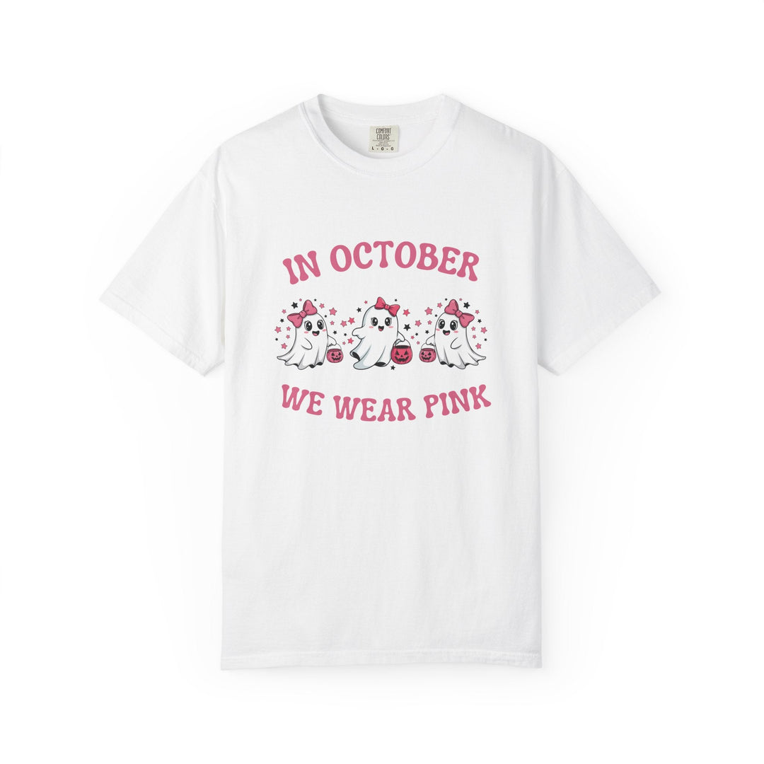 T-shirt " In october, we wear Pink" - Octobre rose - MoodElle