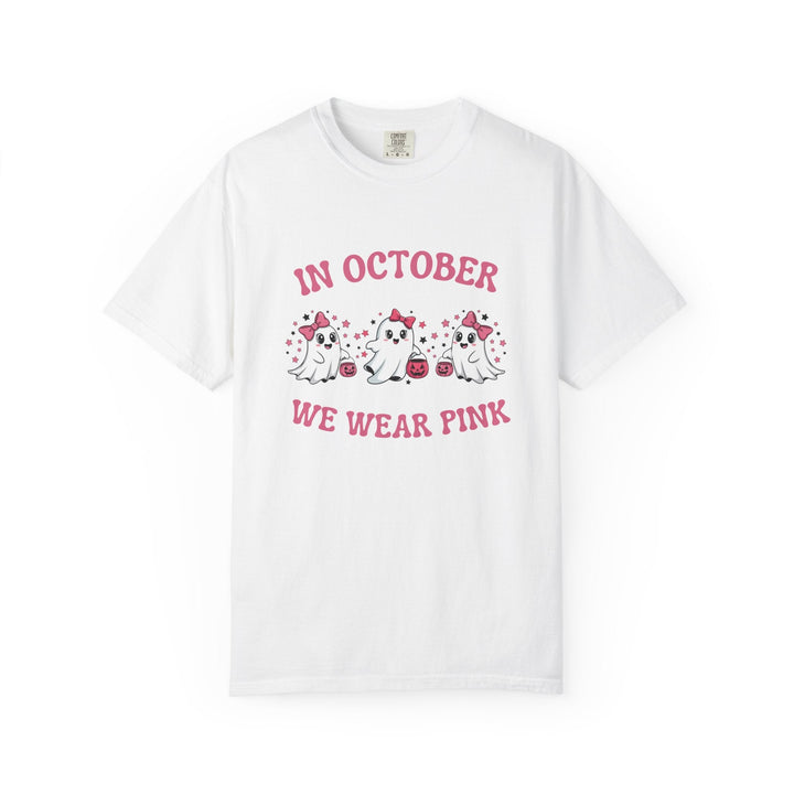 T-shirt " In october, we wear Pink" - Octobre rose - MoodElle