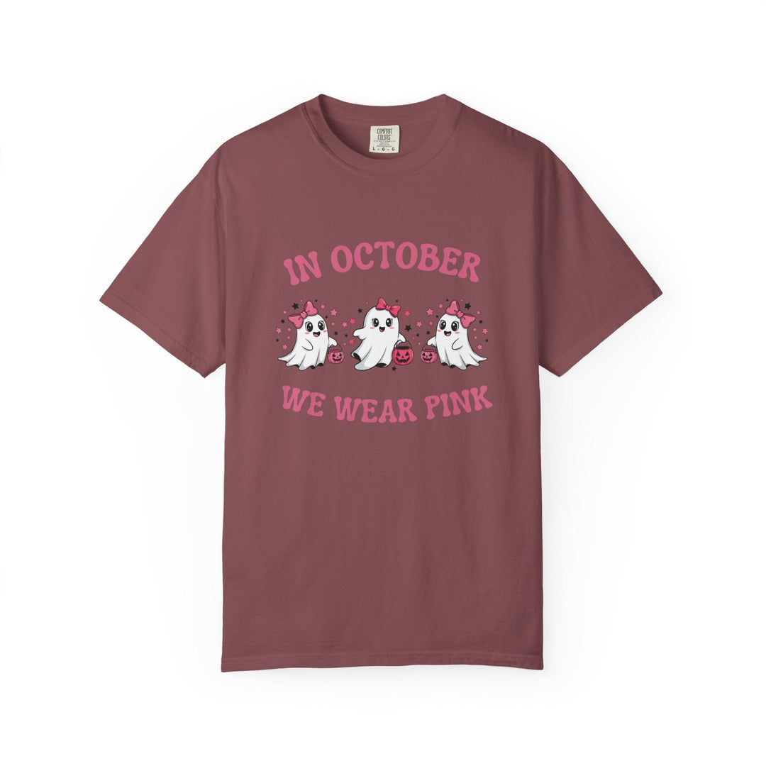 T-shirt " In october, we wear Pink" - Octobre rose - MoodElle