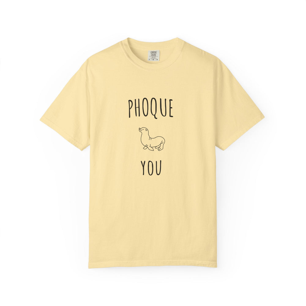 T-shirt "Phoque You" – Touche d’Humour et Style Décontracté – Tee - shirt Mixte Original et Amusant - MoodElle