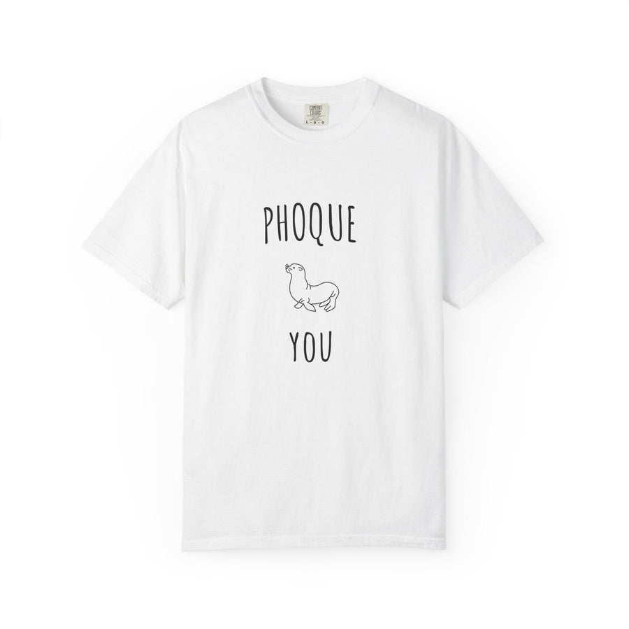 T-shirt "Phoque You" – Touche d’Humour et Style Décontracté – Tee - shirt Mixte Original et Amusant - MoodElle