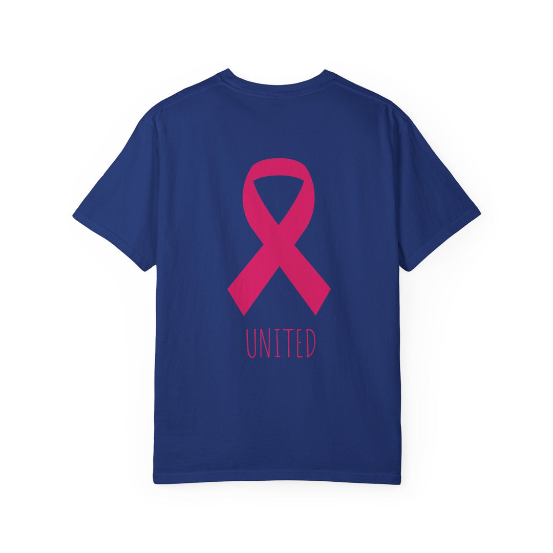 T-shirt Rose Ruban Rose – United – Vêtement Solidaire contre le Cancer du Sein – Recto/Verso - MoodElle