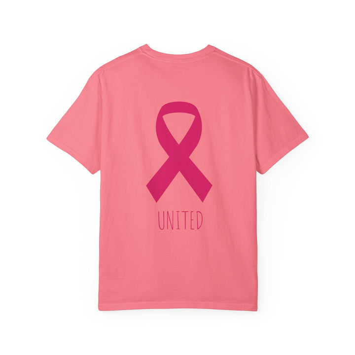 T-shirt Rose Ruban Rose – United – Vêtement Solidaire contre le Cancer du Sein – Recto/Verso - MoodElle