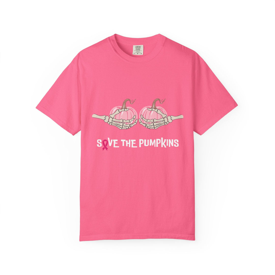 T-shirt Save The Pumpkins – Octobre Rose Humour & Solidarité - MoodElle