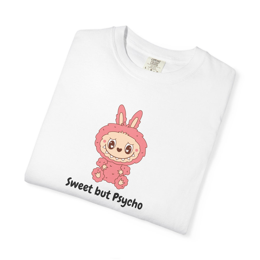 T-shirt Sweet but Psycho – Illustration Kawaii Drôle – Tee - shirt Blanc Unisexe - MoodElle