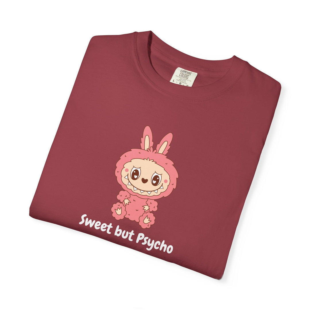 T-shirt Sweet but Psycho – Illustration Kawaii Drôle – Tee - shirt Blanc Unisexe - MoodElle