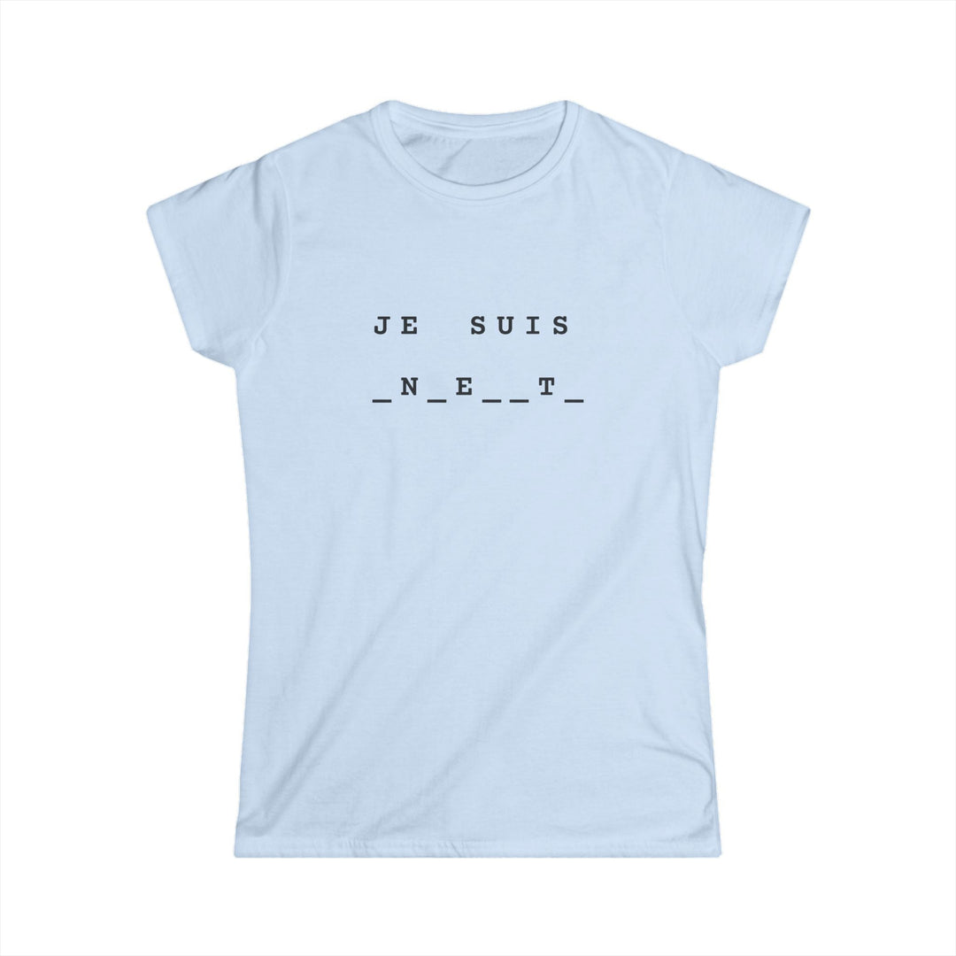 T-shirt texte à trous — "Je suis enceinte" — Idée annonce grossesse originale & drôle - MoodElle