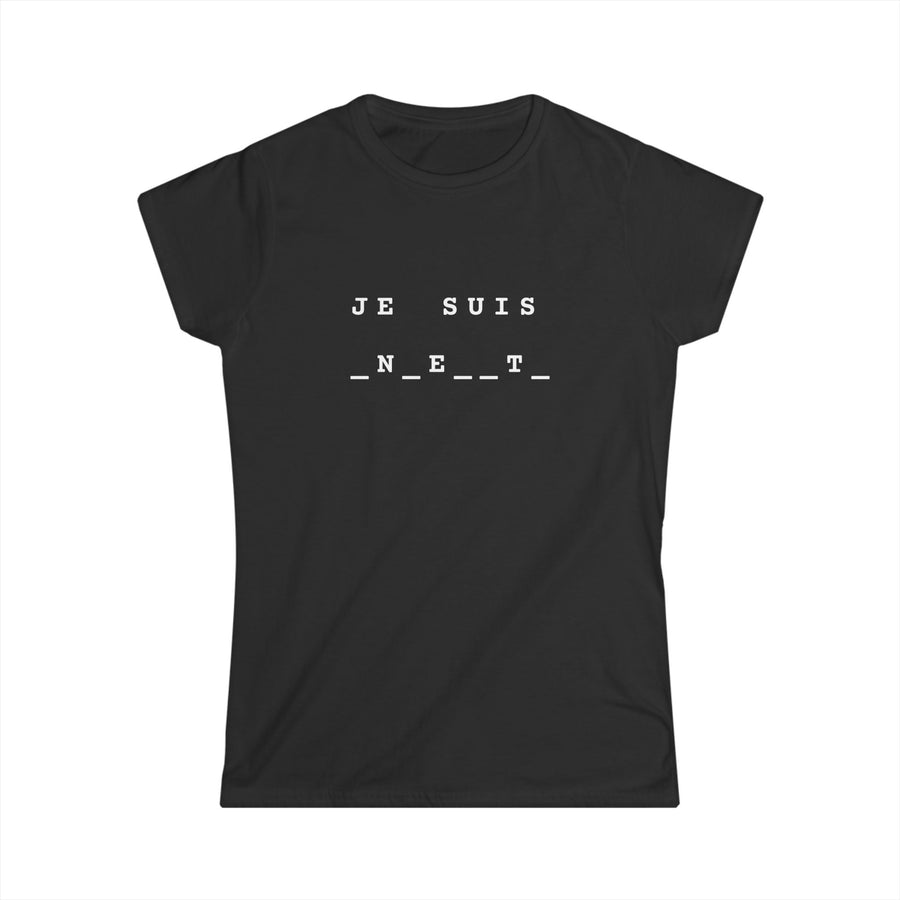 T-shirt texte à trous — "Je suis enceinte" — Idée annonce grossesse originale & drôle - MoodElle