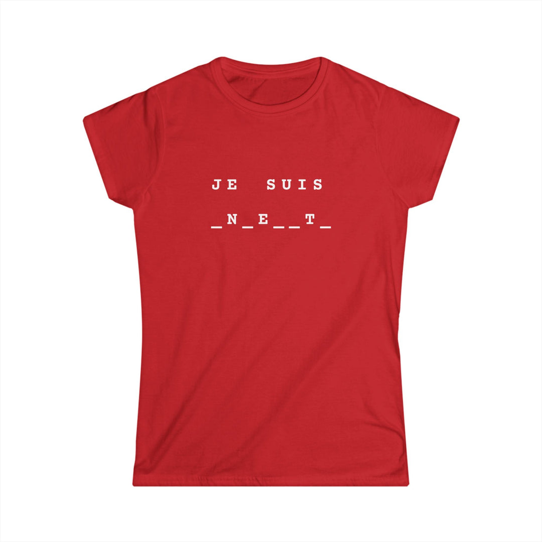 T-shirt texte à trous — "Je suis enceinte" — Idée annonce grossesse originale & drôle - MoodElle