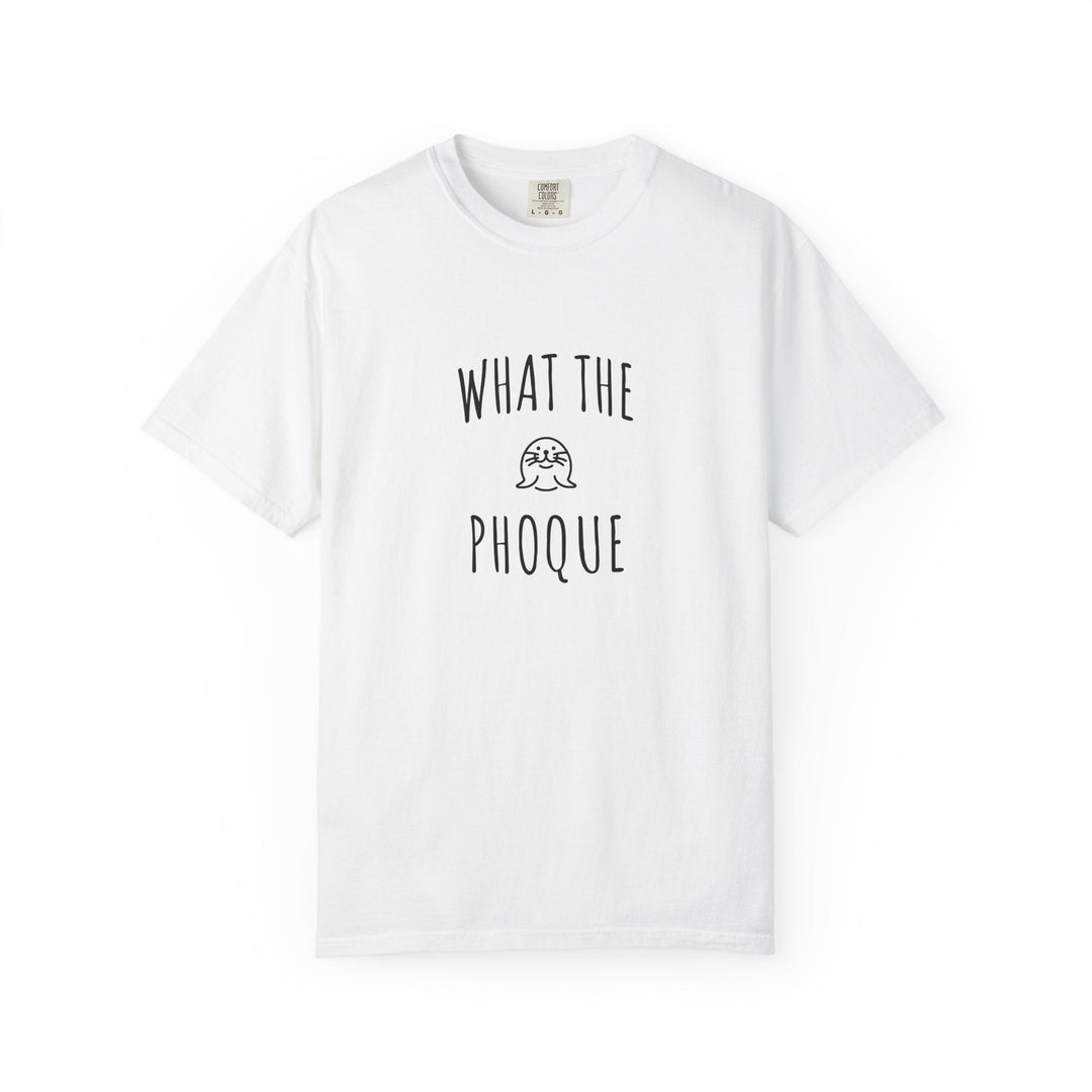 T-shirt "What The Phoque" – Tee - shirt humour bilingue mixte – Cadeau original et décalé - MoodElle